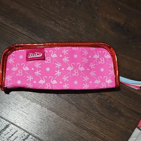 Barbie The Movie Pink Cosmetic Bag - Picture 2 of 3